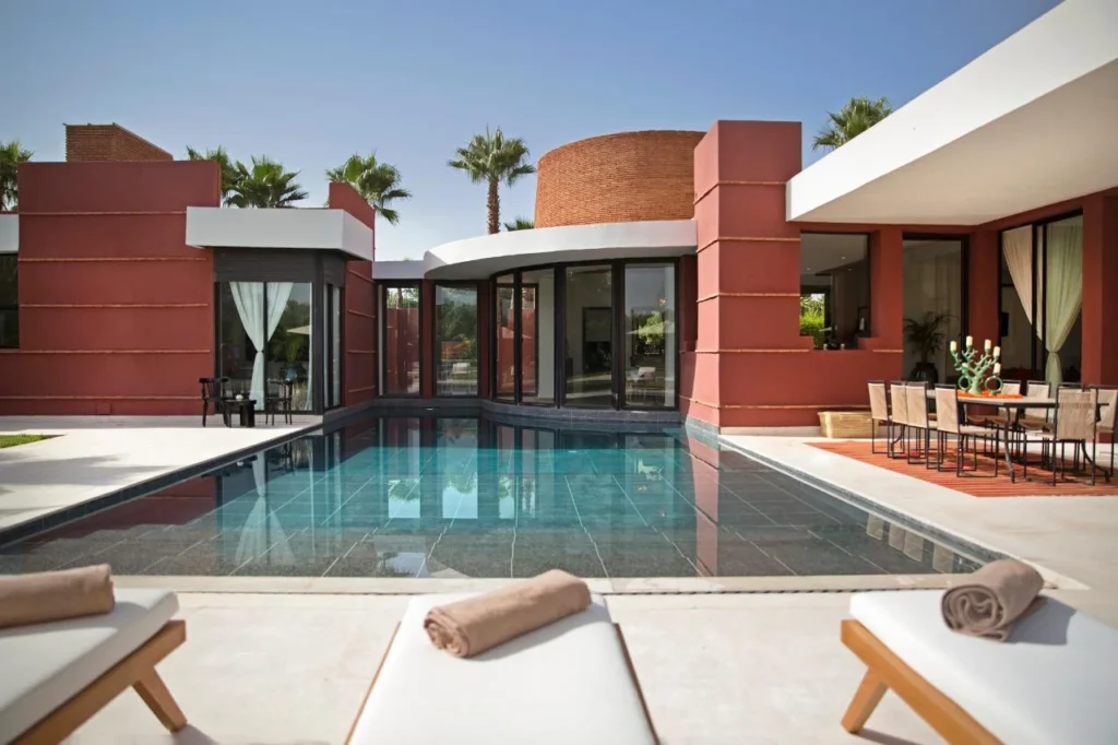 Villa hotel Marrakech avec piscine privée et jardin marocain