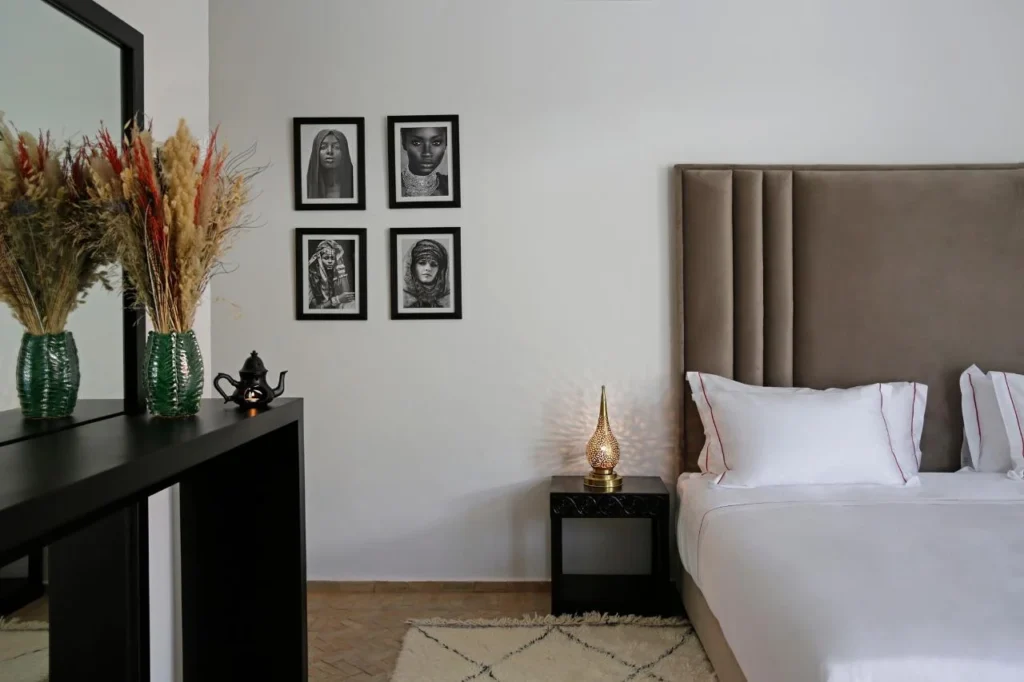 Architecture traditionnelle d’une villa hôtel Marrakech